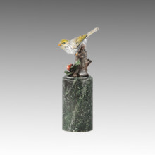 Tier Vogel Statue Birdle Happy Bronze Skulptur Tpal-306